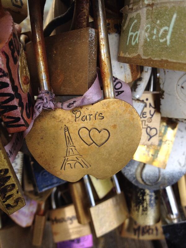 Love is spreading all across the bridges in Paris!!!