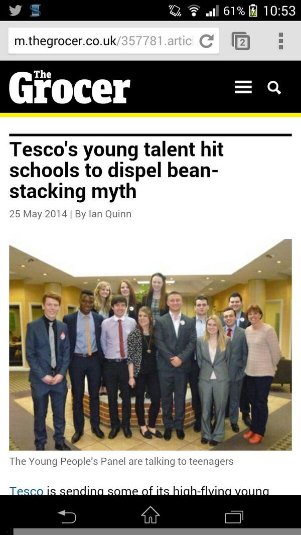 “<a href="/Missiyt/">Michelle White</a>: “ hey you guys in The Grocer this week! m.thegrocer.co.uk/357781.article… ” brilliant article on our young panel