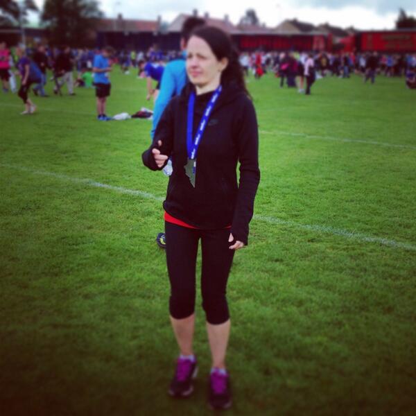 Not an outstanding performance but glad to finish a wet and windy #edinburghhalfmarathon #emf2014