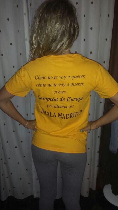 arancha2810's tweet photo. Hoy, que vuelvo a ser persona...Gracias; Ramos, por traernos la #Décima! Ole tú,  Ole Modric y VIVA MI MADRID!!! http://t.co/WBSceHlfHu