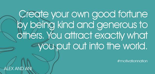 alexandani's tweet photo. Make your own luck. #motivationnation http://t.co/g0wvxMDSK1