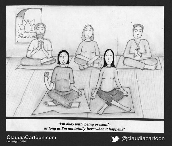 BenedickDevlin's tweet photo. Namaste (via @claudiacartoon) #yoga #meditation #Spirituality http://t.co/ZbO83lkVIn