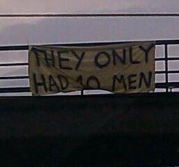 FBAwayDays's tweet image. Banner on the M1 for Derby fans to see on their way home yesterday..