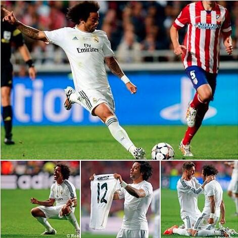MarceloM12's tweet photo. Una noche inolvidable! #LaDecima #HalaMadrid #M12 http://t.co/6daUBLfPqR