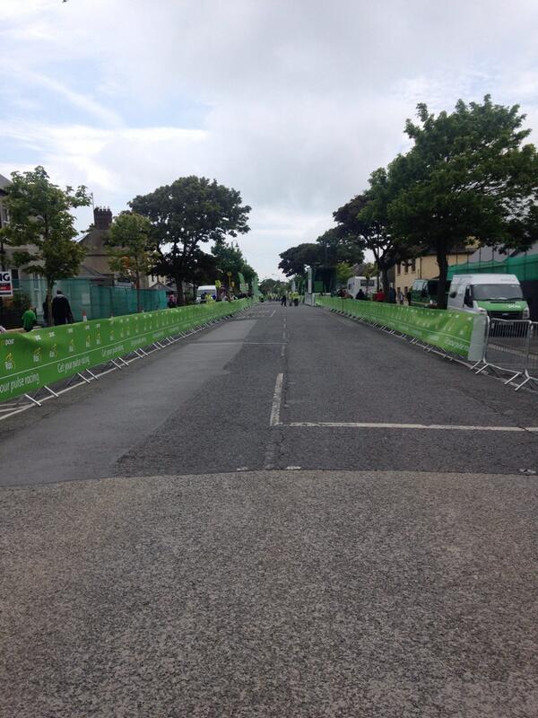 Set to be a huuuuuge finish ! #Rás2014 #teaminishowengateway