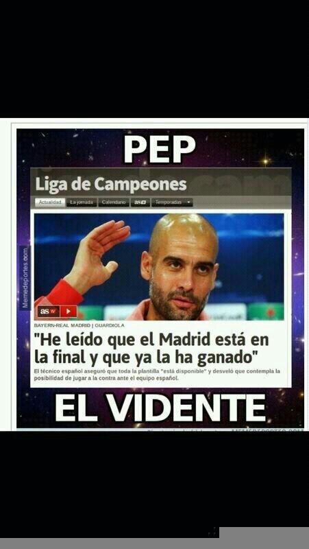 IvanSaiz_7's tweet photo. Pep el Vidente http://t.co/npbDuxRnyC