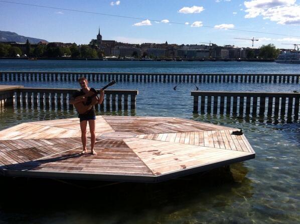 At Bains des Pâquis, yesterday