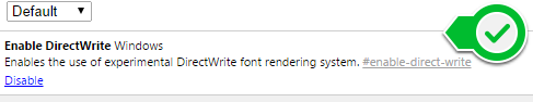 zaigham's tweet image. Are you using #Google #Chrome, and fed up with its type rendering? If you have version 35, Enable #DirectWrite.