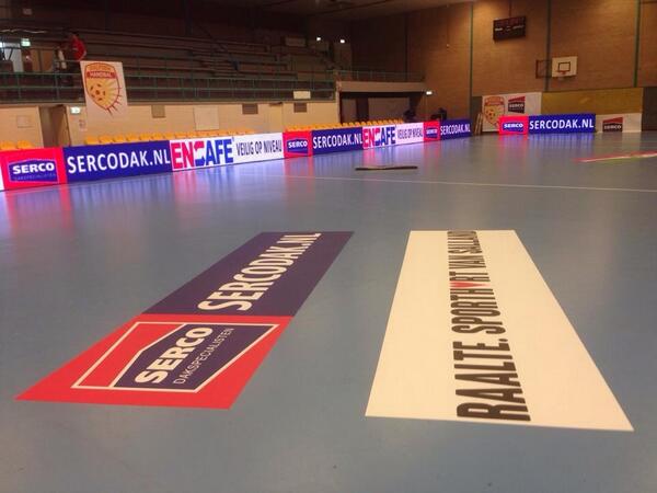 Zeer tevreden over de LED-boarding tijdens de 1e finale in de best-of-thee. #sercodak #sportsponsoring #handbal
