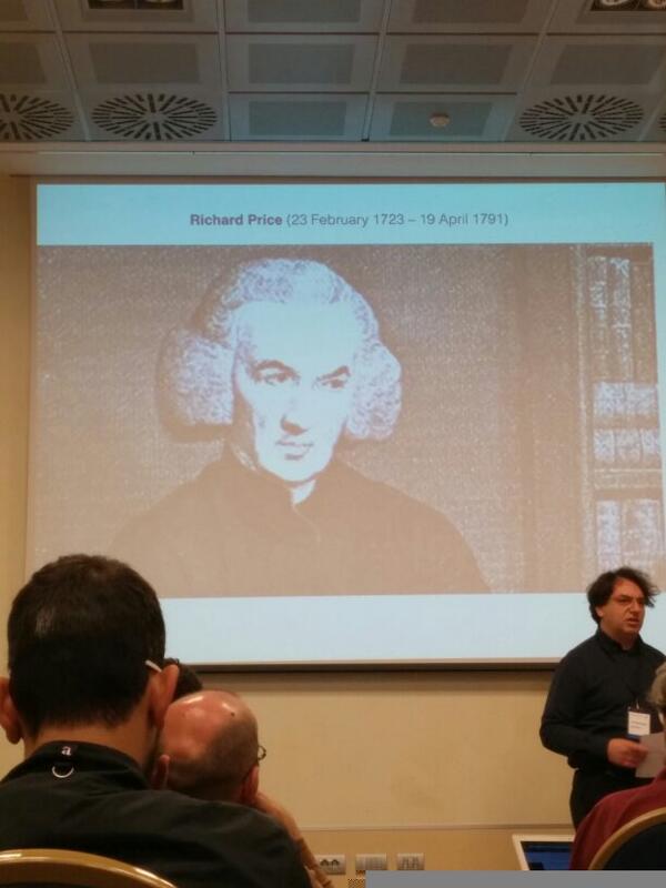 Bayes and a little history class at #pyconit w/ Emanuele Somma