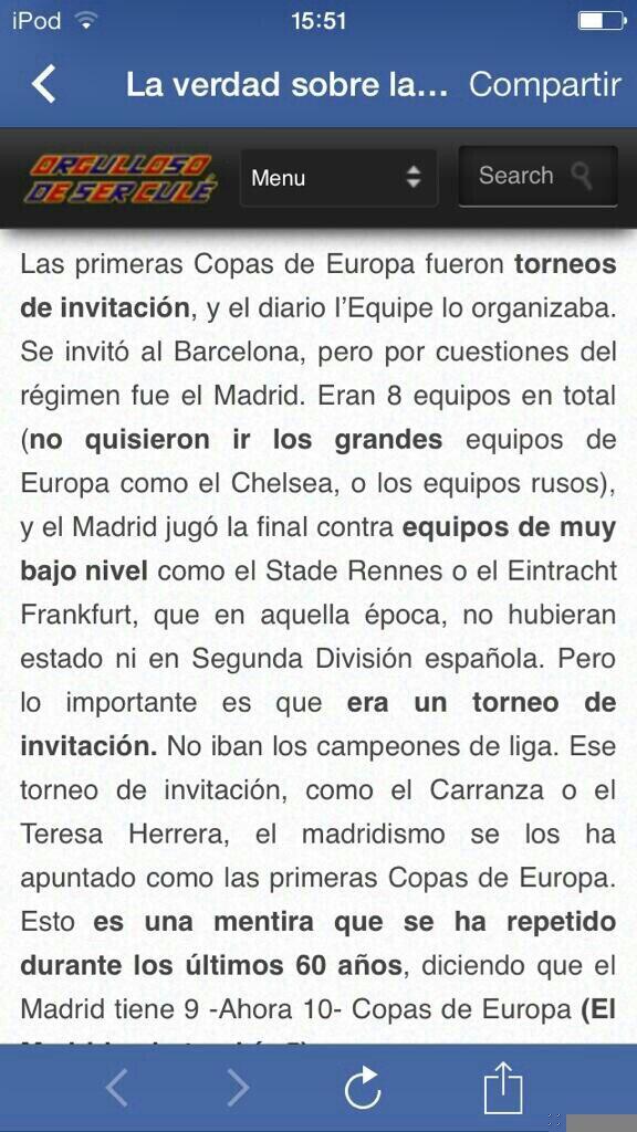 0TR0CULE's tweet photo. Aquí tenéis la historia de las 6 primeras Champions del “Real Madrid". http://t.co/IZYp9N4tbu