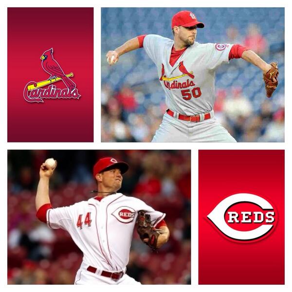 RedsFansClub's tweet photo. Cardinals (27-22) Vs. Reds (22-25) - 8:10PM - ESPN

PITCHING MATCHUP:
Wainwright (7-2, 1.85) Vs. Leake (2-3, 2.91)
. http://t.co/0ODnzA3fPv