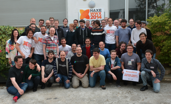 silexlabs's tweet photo. The #wwx2014 #haxe group picture
 retweet! http://t.co/PFbxweOa0i