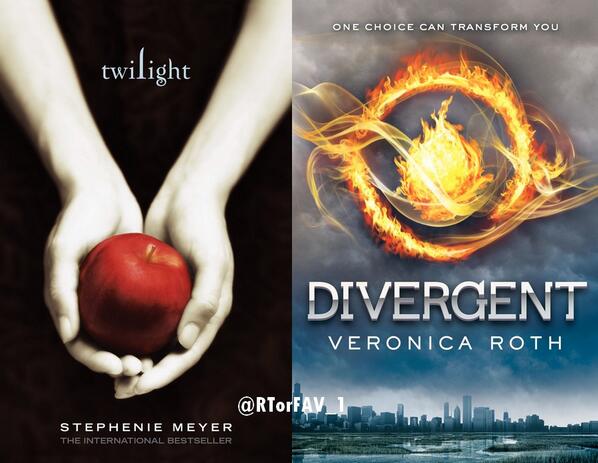 RTorFAV_1's tweet photo. REQUESTED
RT for Twilight (book)
FAV for Divergent (book) http://t.co/QVpzU1EZK1