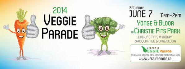 MarcellaTomas's tweet photo. @Vegecursion 5th Annual Toronto Veggie Parade Saturday, June 7 - Pass it on! https://t.co/gP0kWTbys1 http://t.co/tSXDGPmn8K