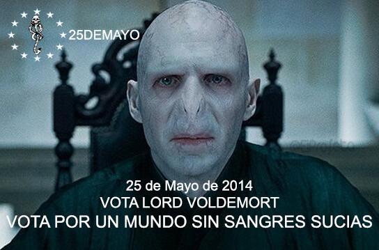 EiProfeta's tweet photo. Todavía estás a tiempo... Vota por un un mundo sin sangres sucias http://t.co/ZiPegbjt2H