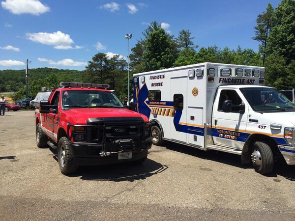 #Fincastle Fire and Rescue 4 standby at Natural Bridge speedway for Drag race