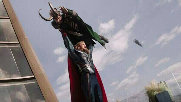 "Thor and Loki learning the final lift from Dirty Dancing... I mean, what?"