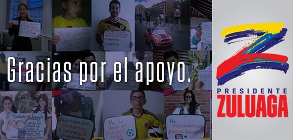 OIZuluaga's tweet photo. ¡Gracias Colombia! Tenemos una nueva oportunidad. Demostraremos que sí podemos tener una Colombia Distinta. #Z http://t.co/7f0mcDLOf6