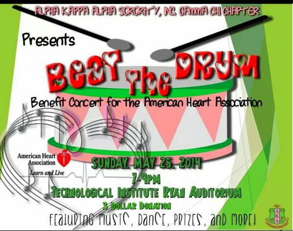 AMu_Alphas's tweet photo. Come out to Ryan auditorium at 6:30 for Beat the Drum #PhirstPham http://t.co/cREJ2tAimQ