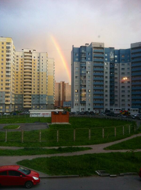 Начало десятого, а в Питере радуга!