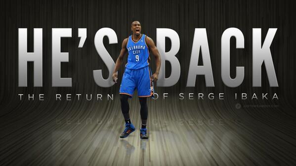 _jpauluchi1's tweet image. RT "@ThunderObsessed Hey, Thunder fans..  He's back! http://t.co/dismULQFXR" Yessir! #SergeProtector #ThunderUP loud &amp;amp; clear.