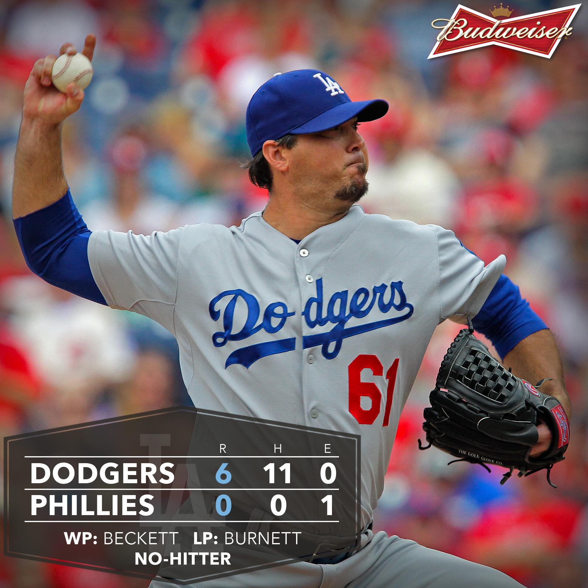 Los Angeles Dodgers on X: Josh Beckett was unhittable. Recap:    / X