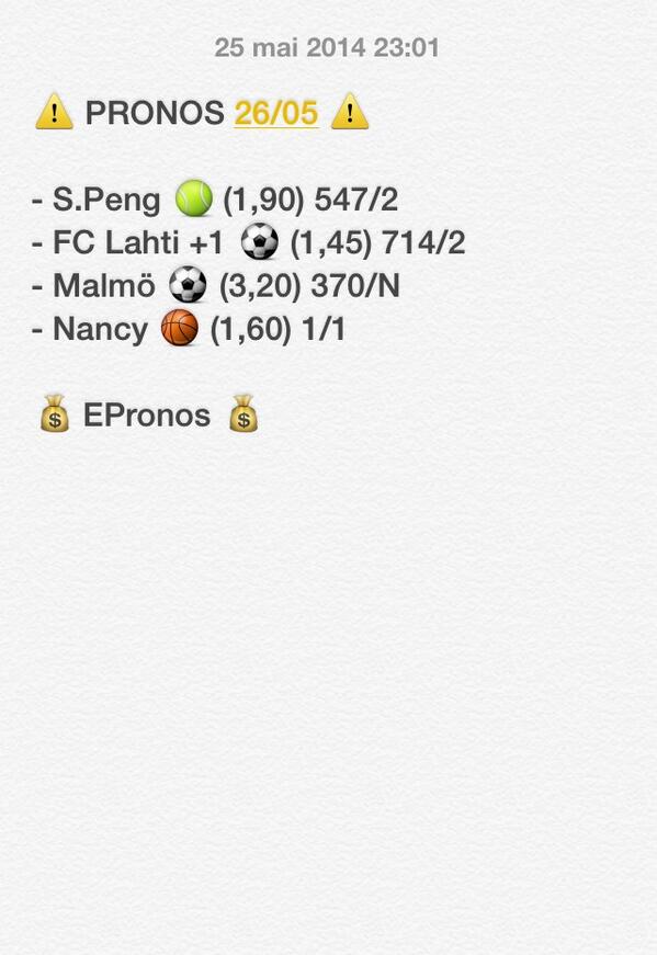 EPronos's tweet image. ⚠️ PRONOS POUR DEMAIN ⚠️

#TeamParieur #ParionsSport #EPronos 

5 #RT please pour faire tourner la page !