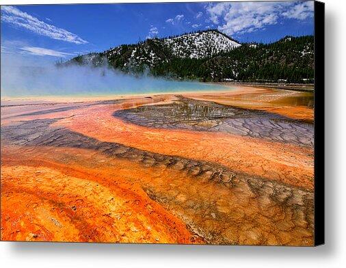 Grand Prismatic Spring Boardwalk View #HR4HR #Yellowstone #art  photoartresource.com/featured/grand…