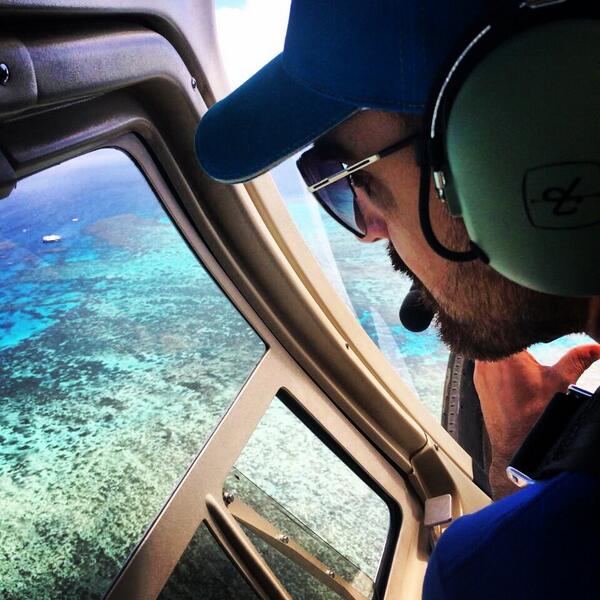 thinkingnomads's tweet photo. Certain experiences are never forgotten as the helicopter flight over the Great Barrier Reef in Australia @Queensland http://t.co/548lIsa15L