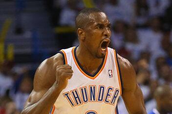 E_Thriii's tweet image. The difference in the game tonight Serge Ibaka. 4 huge blocks &amp;amp; a couple changed shots &amp;amp;15pts  #SergeProtector