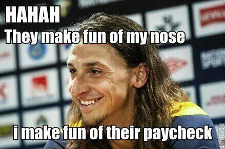 _soccersaying's tweet photo. Zlatan is a boss! http://t.co/T0WSOtLJwA