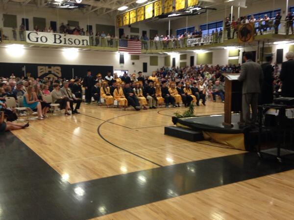 BHS_BisonPride's tweet photo. Graduation day at BHS.  Good luck class of 2014!!! http://t.co/e9TpNP53u9