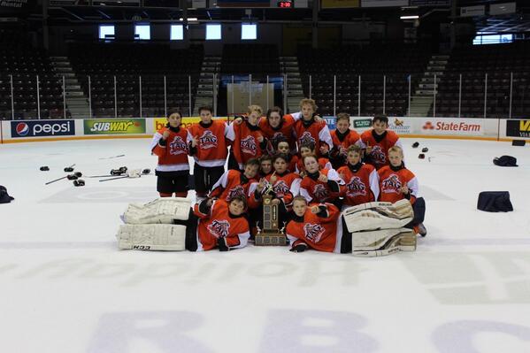 TAGHockey's tweet photo. Congrats to the '02 TAG Tigers on their championship finish at the 2014 Bluewater Sharks Tourney in Sarnia. http://t.co/SYFzRxV6XW