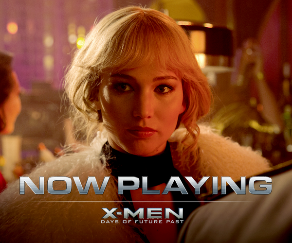 XMenMovies's tweet image. See #JenniferLawrence as Mystique in action. #XMen: #DOFP is now playing in theaters. fox.co/XMenTix