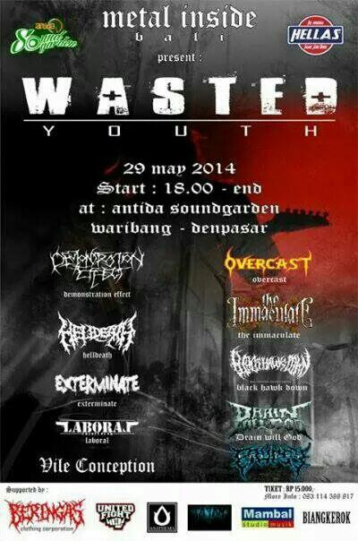 Ugal2an lagi..? Mihh..<a href="/OvercastBali/">Overcast</a> RT <a href="/DEMONSBali_DM/">Demonstration Effect</a>: Wasted Youth at Antida Soundgarden waribang Denpasar,29 Mei'14
