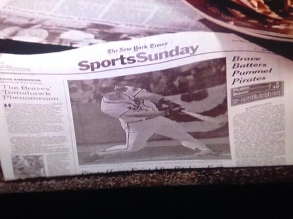 JamGrass_net's tweet photo. From "The Letter" episode of Seinfeld. #atlanta @Braves http://t.co/xiECuTTiiE