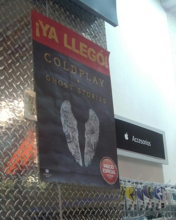 CarlosPerezPina's tweet photo. #GhostStories poster spotted in Mérida, Yucatán, México! #GSposter @coldplay we love you http://t.co/S07JvbQiqO