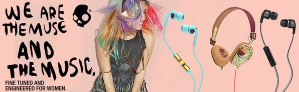 SkullcandyIndia's tweet photo. Watch out for our hottest #Skullcandy women line series feat #crusher-Bassyoucanfeel: http://t.co/2ooichwDVN http://t.co/CSq7lOmuNV
