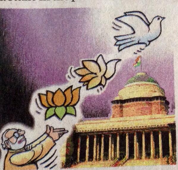 thekiranbedi's tweet image. Cropped it from @timesofindia editorial. It&apos;s beautiful! So serene and meaningful. Feel good! India For Peace!