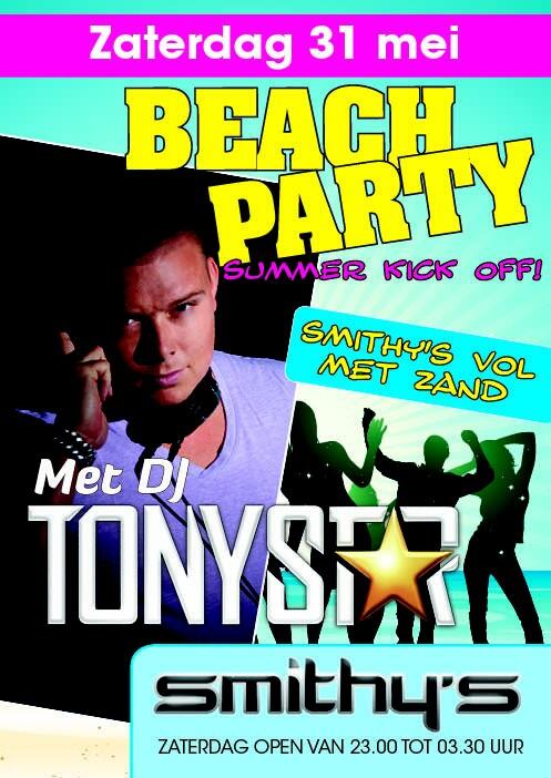 Smithys_Palace's tweet photo. Zaterdag beach party met tony star. Deel/like of retweet dit bericht en maak kans op gratis entree en 5 muntjes!! http://t.co/CgWPiG8Ajm