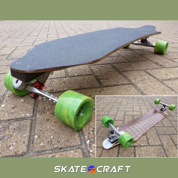 Longboard Skate-Craft Personnalisé – 33.75 X 8.75 Pouces – Rose – Fabriqué UK