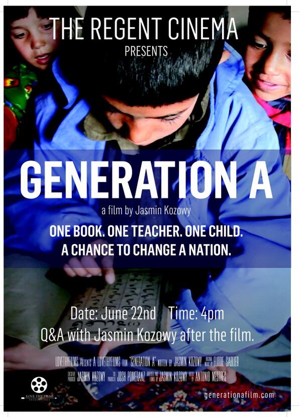 _Generation_A's tweet image. Generation A coming to a cinema near you! Check out our screening dates and locations!