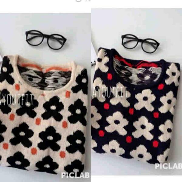 GaleriDema's tweet photo. Daisy Knit Sweater 85rb free ongkir jabodetabek | Bahan rajut halus | Order 27EC4369/085779381770/WA 083873807879 http://t.co/XN3Xo2OKyu