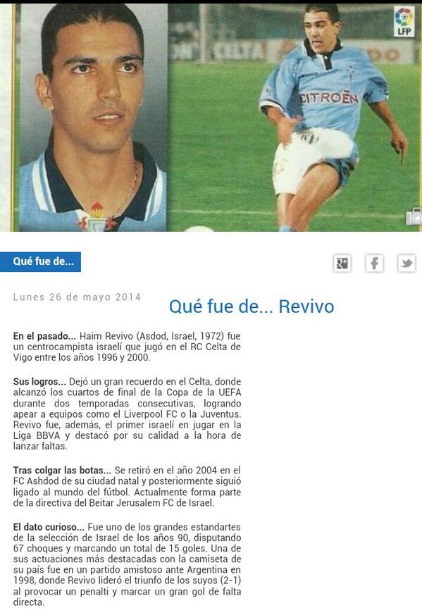 GuadaGuerra's tweet photo. Qué fue de... Revivo @laliga http://t.co/YYnPd625jo http://t.co/1fXUP5xsNM