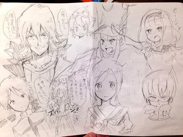 今日の落書き
喋りながら描いていろいろ混ざった結果 