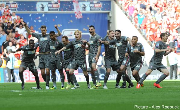 James_Tavernier's tweet photo. “@Alexjroebuck: When @AdCollin saved the penalty. #RUFC http://t.co/nnz2SaN4Rz” What a moment that was!!