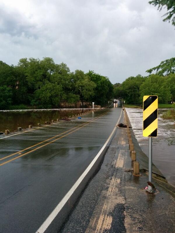 High water in Hunt, TX.