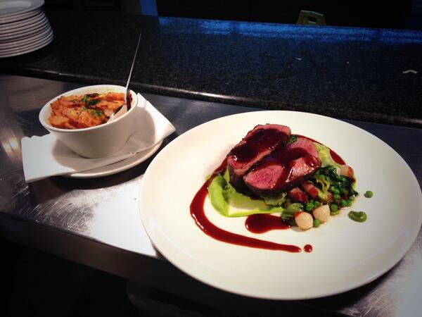 gary_jenkins_'s tweet photo. Rump of Irish lamb, peas, smoked bacon, potato Boulanger #spring @the_parsonsnose http://t.co/kFMkTJlouG