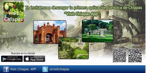 VivaAerobus's tweet photo. #VivaApps
App turística del Estado de #Chiapas #México, para Android e Iphone. http://t.co/TzP4ElGW4o http://t.co/3MD28KtsEA